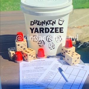 Yardzee Dice Giant Yard Game Giant Lawn Games, Oversized Dice Set Drinking Games